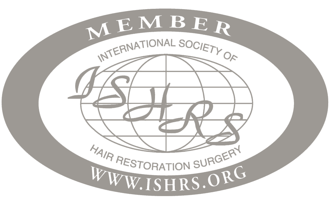 Logo International Society of Hair Restoration Surgery (ISHRS) - link naar ishrs.org